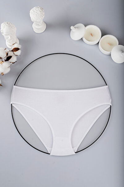 PİNUPTEX Women's White Cotton 3-Piece Panties