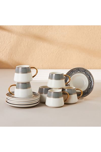 Karaca Globe Kaffeeservice für 6 Personen, 12-teilig