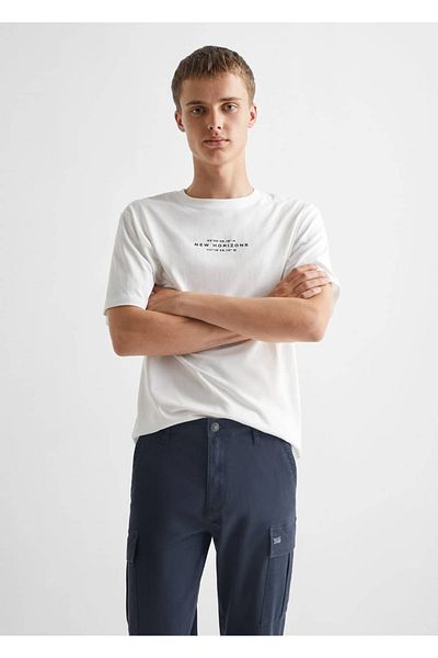 Mango Teen βαμβακερό cargo παντελόνι