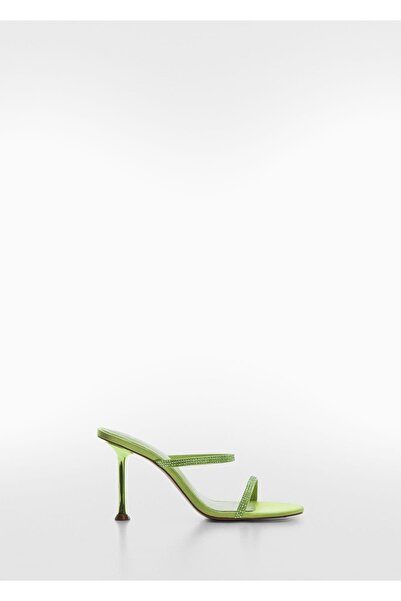 MANGO Woman Strass Strappy Heeled Shoes