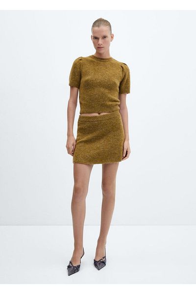 MANGO Woman Tricotaj Fusta Mini