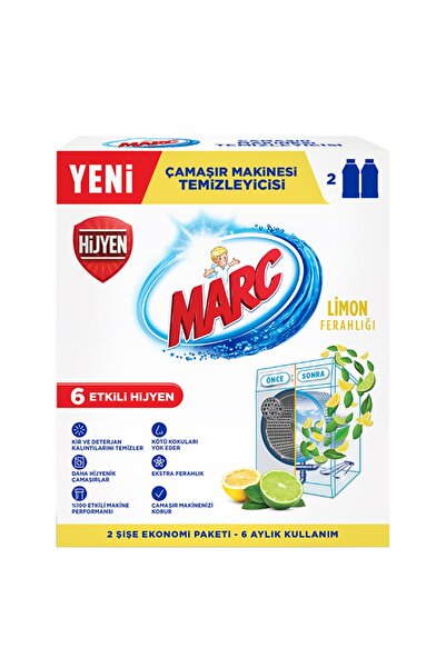 Marc Çamaşır Makinesi Temizleyici Limon 2x250 ml