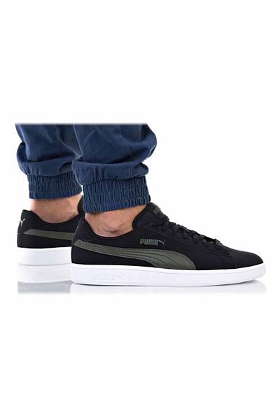 Puma Smash V2 Buck B2 Men's Casual Sneakers365160-05-1 Black