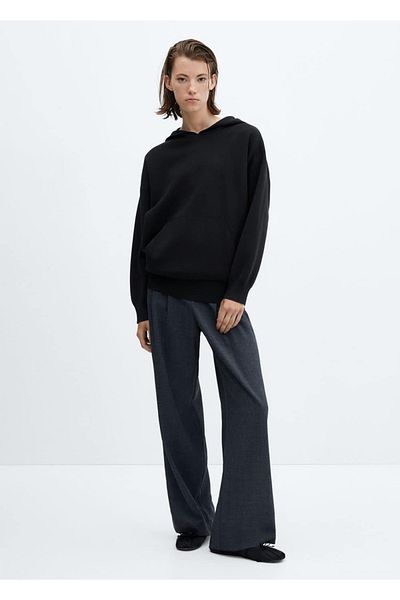MANGO Woman Hooded Sweatshirt with Front Pocket