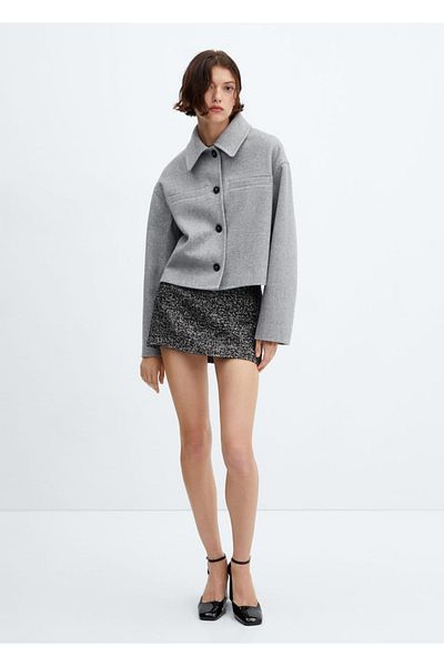 MANGO Woman Melted Mini Skirt