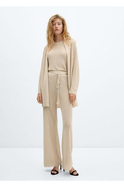 MANGO Woman Strickjacke aus Lurex
