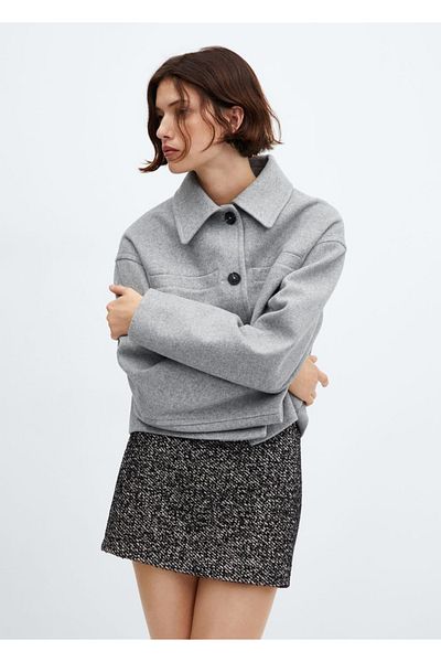 MANGO Woman Melted Mini Skirt