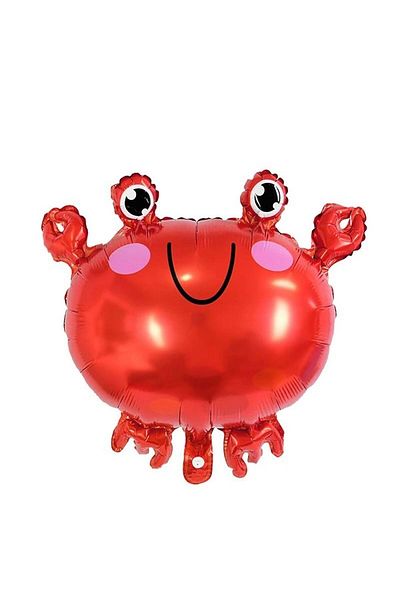 Mini Parti Red Crab Foil Balloon - MINI PARTY STORE