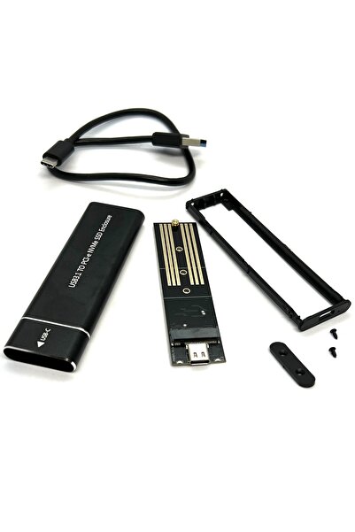 boblov Usb Nvme Kutu NVME M.2 to Type-C USB3.1 10Gbps Aluminyum External 2280 2260 2242 2230 PCI-E M2 NVME