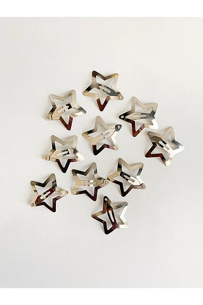 Hobimos 50 Pieces 3 cm Star Snap Buckle Domestic Production