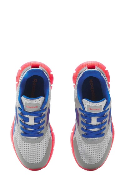 Reebok ZIG N' GLOW ELASTIC LACE Gri Erkek Çocuk Koşu Ayakkabısı