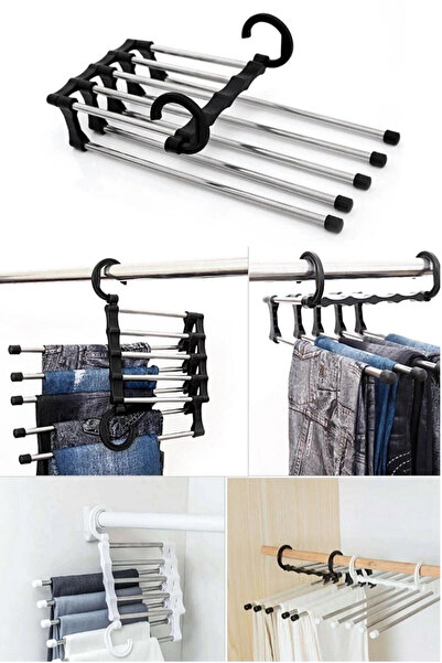 teknonisa organizer dolap içi pantolon askısı katlabilir