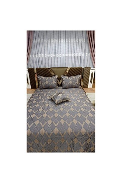 NİVEMESHOME Cuvertură de pat dublă Diamond Laci?vert Ecosse