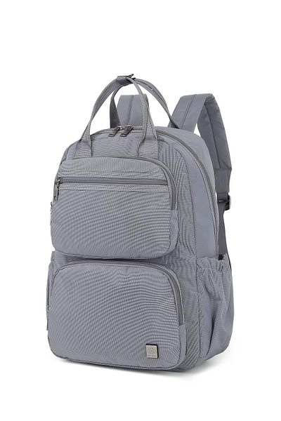 Getcho Keel Gray Women's Backpack Waterproof Multi-Compartment Bag with Laptop Compartment for School Business Use