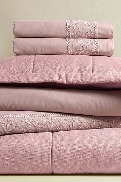 Elart Dowry Package 9 Pieces (Bed Cover + Duvet Cover Set) Liza Dried Rose