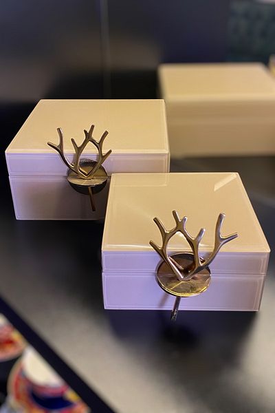 LEMİ DEKORASYON 2 Piece Lacquered Wooden Jewelry Box