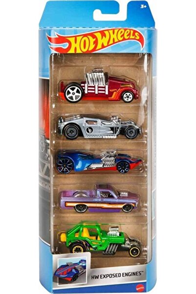 HOT WHEELS 5'li Araba Seti - Hw Exposed Engines HLY79