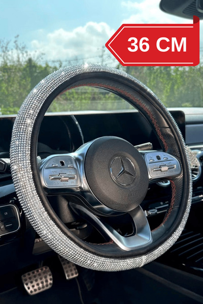 TASARIM ARABAM ATİKE ELİF AKIN 36 Cm Full Pırlanta Direksiyon Kılıfı-taş Dire...