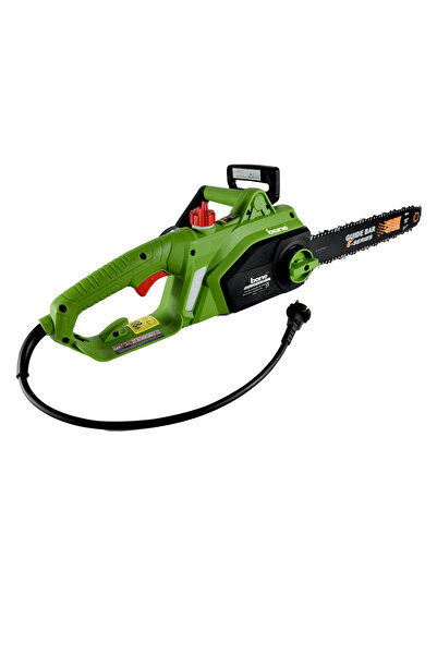 BANE Profesyonel 2400 W Elektrikli Hızar Ağaç Odun Kesme Budama Bıçkı Testeresi Zincirli 40 Cm Pala Green