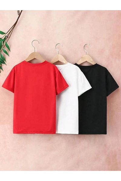Machetta Children's Printed Set of 3 Cotton Oversize T-shirt