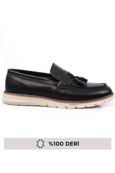 maximoda Ανδρικά παπούτσια Loafer με ραμμένο ιταλικό σχέδιο από γνήσιο δέρμα