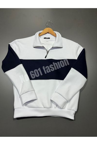 ANSECO STUDİO 3 THREAD STEEL ZIPPERED PARTS VERTICAL COLLAR SWEAT
