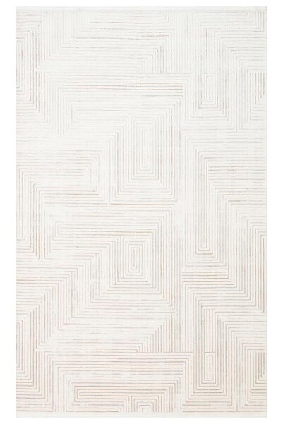 Has Halı Eko Halı LYKIA LKY 02 CREAM NATURAL Sade ve Modern Akrilik Makine Ha...