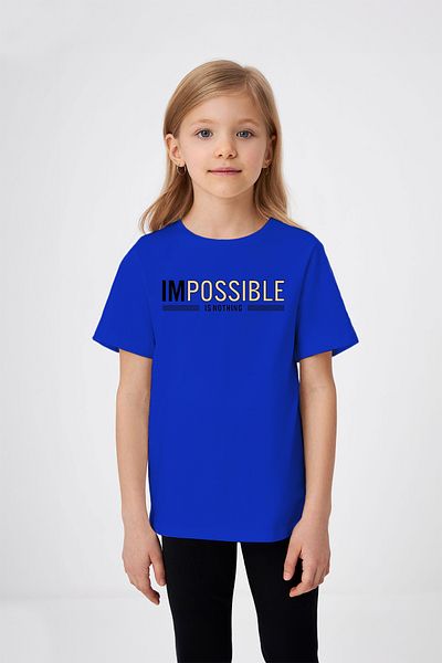 ADABEBEK Τυπωμένο μπλουζάκι για κορίτσια με το Impossible Is Nothing