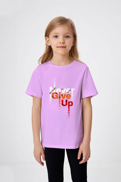 ADABEBEK Never Give Up Tricou imprimat pentru fetiță