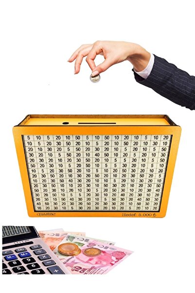 teknotrust Hedefli Para Biriktirme Kutusu Parabox Hedef Kumbarası 5.000 Turun...