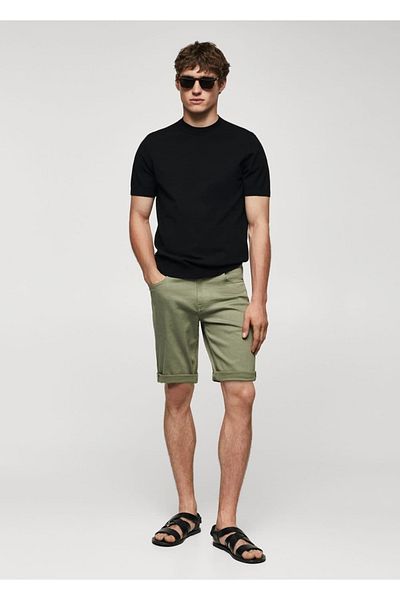 MANGO Man Jeans-Bermudashorts im Slim Fit