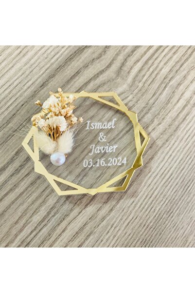 guluslazerkesim 25 ADET ŞEFFAF ALTIGEN MAGNET SÜSLÜ MIKNATISLI SÖZ NİŞAN DÜĞÜ...