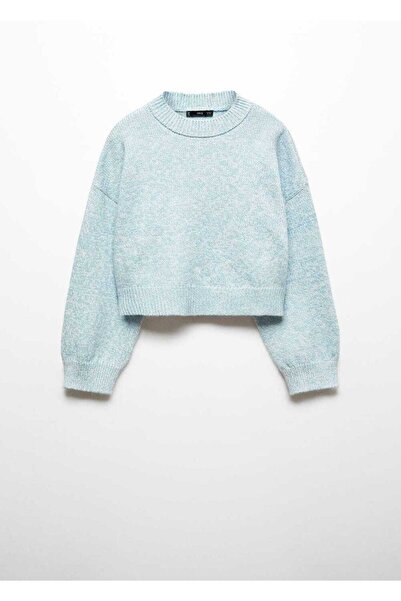 MANGO Woman Kabarık kollu kısa kazak