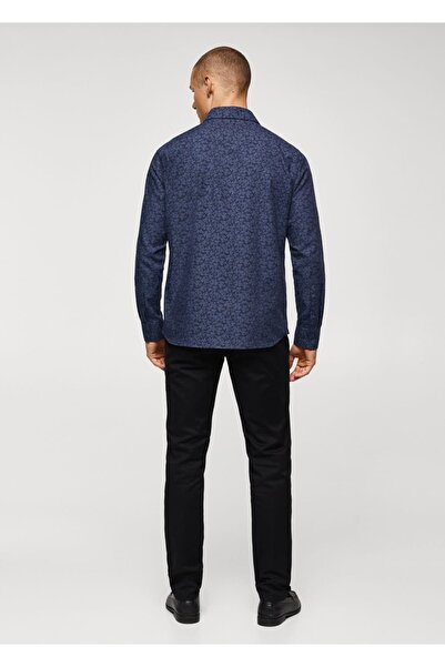 MANGO Man %100 pamuklu desenli tişört