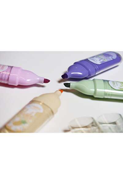 enyareshome مجموعة أقلام هايلايتر ملونة ناعمة - سمك رأس 1 مم - 4 مم - أقلام هايلايتر معطرة