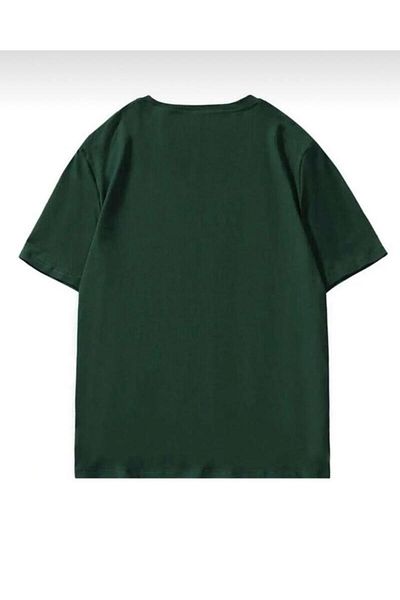 khufu Tricou oversize cu imprimeu GANGSTA, VERDE, cu croiala relaxata