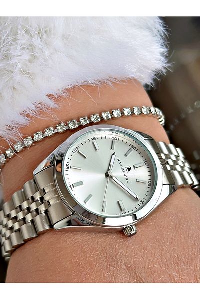 Navimarine Gold Color Steel Cord Women's Wristwatch + Bracelet Gift