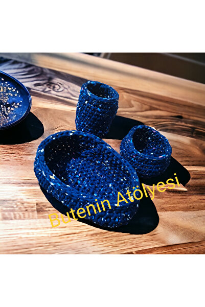 Butenin Atölyesi Penye ip sepet, 3'lü set