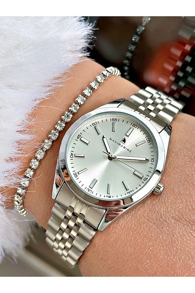 Navimarine Gold Color Steel Cord Women's Wristwatch + Bracelet Gift