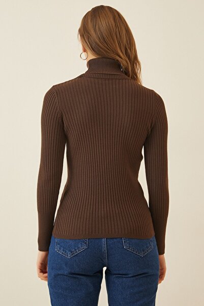 Bigdart 10311 Turtleneck Sweater - Brown