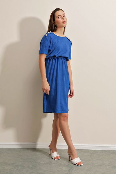 Bigdart 2375 Button Detailed Knitted Dress - Saks