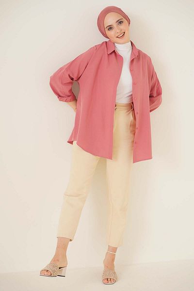 Bigdart 103901 Oversize Basic Hidzsáb ing - Dusty Rose