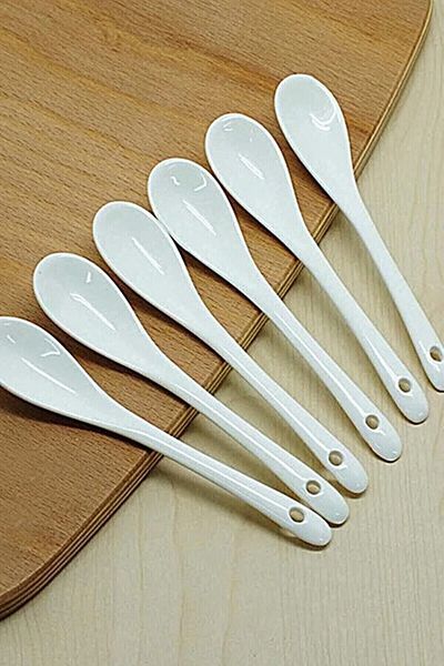 COOKCASE Set of 6 Porcelain Teaspoons