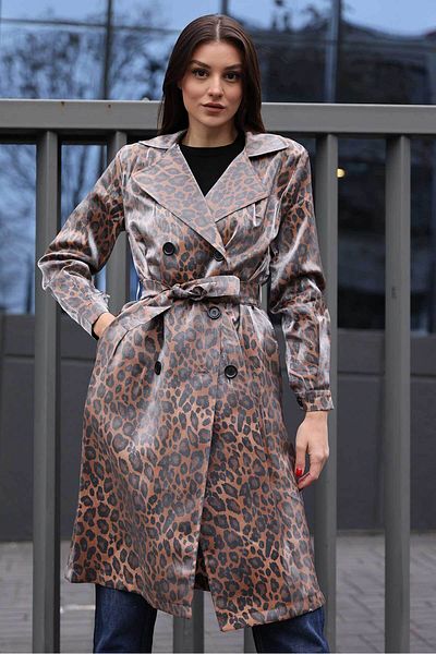 Bigdart 5853 Double Breasted Collar Trench Coat - M. Tan