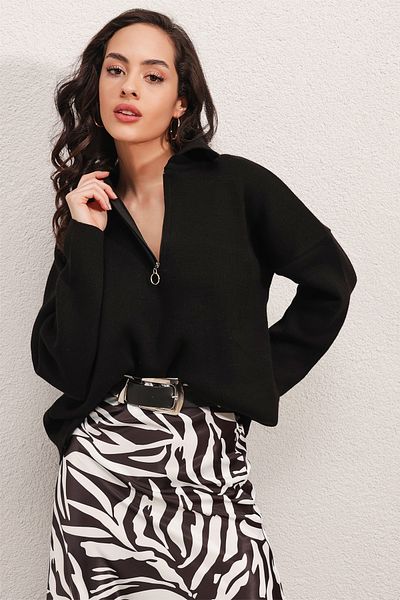 Bigdart 4512 Oversize Sweater - D.black