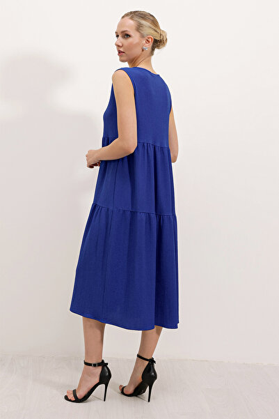 Bigdart 2448 Zero Sleeve Long Knitted Dress - Saks