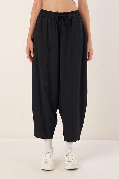 Bigdart 6591 Tkané nohavice Shalwar – čierne