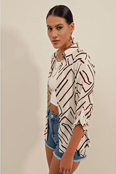 Bigdart 3721 Graphic Patterned Shirt - B.brown