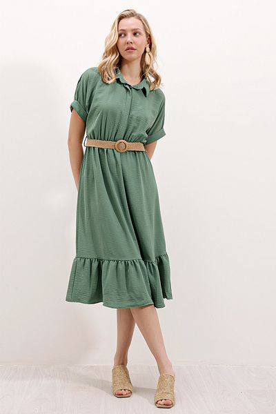 Bigdart 2292 Belted Dress - Mint