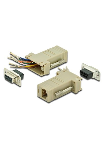 Digitus AK-610516-000-I Modüler Adaptör (Coupler), DB9 Dişi <-> RJ45 Di...